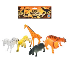 тварини дикі 6шт. в кул. 19,5х35х5см.  А585  (72)