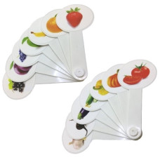 віяло фрукти-овочі пластмасове  (200)