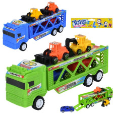 трейлер інерц. 28см., будтехніка 2шт., 2 машинки, в кул. 18х35х7см.  899-200  (54)