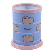 стакан для ручок YES "Pusheen" 10х7,5см.  940408  (1/50)