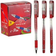 ручка Radius I-Pen кульк. масл. червона, 50шт. в карт. дисплеї  (50/1200)