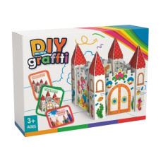 набір д/творч. замок "Зроби сам", розмальовка, картон, 3 фломастери, в кор. 28х21х2см.  336  (60)