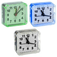будильник пл. квадр. мал. 2,6х5,5х5,8см.  6621 (2046)  (200)