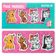 закладки Kite пластикові 35х50мм. 4х20шт. "Pets"  К22-479-5  (1/25/100)