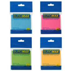 блок з клейким шаром Buromax 76х 76мм. 100арк. неон асорті  ВМ.2312-98  (12/216)