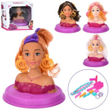 лялька голова для зачісок 16,5см., набір перукаря, в кор. 23х22х15см.  YL6802-1-03-1-2  (24)