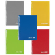 блокнот Economix А6/80арк., на спір., пластик. обкл., бічна спіраль  E20221  (8/48)