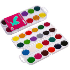 фарби акварельні Гамма (НВ) "Захоплення" 24кол. пласт.кор. без пензлика  200109  (12)