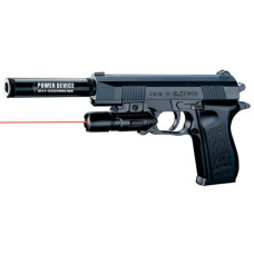 пістолет 32см., пластикові кулі, лазер, на батар. в кор. 21х14,5х4см.  K2119-D  (60)