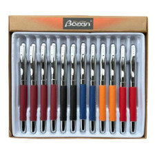 ручка Baixin мет. капілярна RP960 "шкіра" mix  (12)