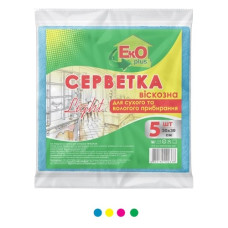 серветки віскозні EkOplus набір  5шт.  200100  (80)