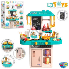 кухня 63х45х22см., мийка, посуд, прод.,43 пр., звук,світло, на бат. в кор. 49х35х15см.  889-257 (12)