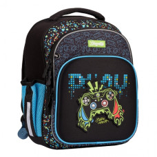 рюкзак 1 Вересня шкільний каркасний S-106/558007 "Play" синій 38х30х14см.