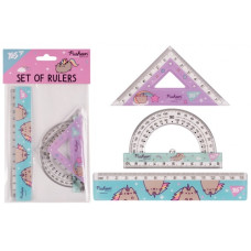 набір вимір. прил. YES Pusheen (лін. 15см. + трик. + тр-р)  370675  (25/400)