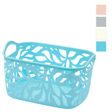 кошик з ручками пласт. 30х22х15см. без кришки мереживо  КТМ-11-02