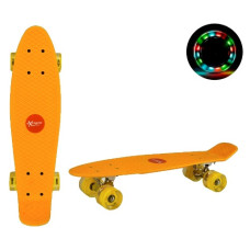 скейт пенні 56х15см., колеса PU, світло, жовтий  SC20424  (8)