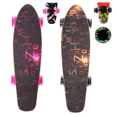 лонгборд 22", колеса PU, світло  LB21001  (8)