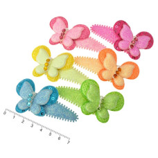 шпилька-"тік-так" дитяча з метеликом 7см.  А 330-13Y6-0789 (009000)  (12)