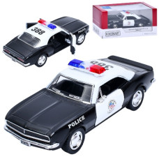 машина Kinsmart мет. інерц. 1967 Camaro Police, відч.дв., гум. кол., в кор.16х7х8см. KT 5341 WР (24)