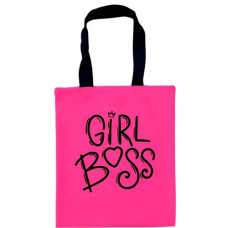 сумка-шопер 35х40см., габардин малиновий, "Girl boss" Kvarta  4251  (10)