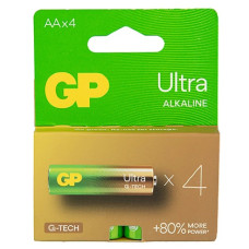батарейка GP Ultra Alkaline LR 6  1x4 бліст.  (4/40/320)