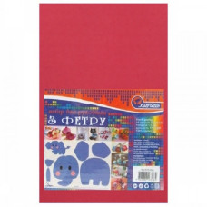 фетр J.Otten Hard 170гр./м2 1,2мм А4 темно-червоний (10 шт./упак.)  HQ170-041  (120)