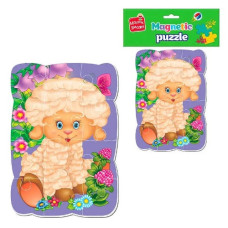пазли магнітні "Малюк зможе. Овечка" Vladi Toys  VT3301-02