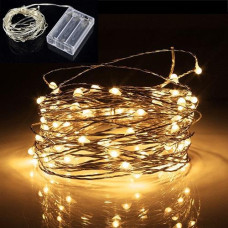 електрогірлянда Роса  5м. золоте світло, на батар.  RV-104-G  (200)