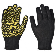 рукавиці трикотажні з жовтою зіркою ПВХ 7 клас  562  (10/200)