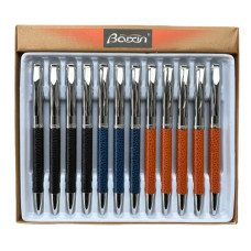 ручка Baixin мет. поворотна BP919 "шкіра" mix  (12)