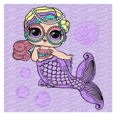 картина за номер. Ідейка 40х40см. "L.O.L. Surprise! Mermaids Miss Sea"  КНО6263