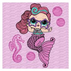 картина за номер. Ідейка 40х40см. "L.O.L. Surprise! Mermaids Waves"  КНО6266