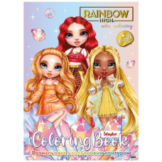 розмальовка Ідейка зі стікерами А4/16стор. "Rainbow High: Bright Crystals"  LCB49