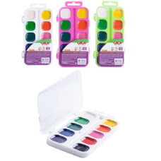 фарби акварельні Zibi 10кол., пласт. кор., без пензлика  ZB.6543  (24/288)