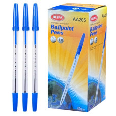 ручка Beifa AA205 кульк. синя  (50/1600)