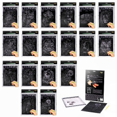 набір д/творч. Danko toys "Гравюра А4 LUXE" з рамкою  L-ГРА4-02-01з,02з...18з  (18)