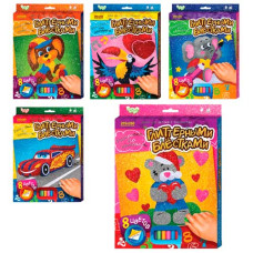 набір д/творч. Danko toys "Розмальовка глітерними блискітками за номерами" міні  РГН-02-01...05 (20)