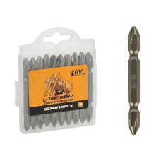 набір біт двосторонніх 10шт. 65мм. в кейсі  РН2/1314/124179  (200)