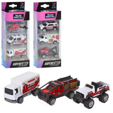 набір машинок Автосвіт мет. 3шт. 7см., рухливі деталі, в кор. 9,5х23х4см.  AS-1941  (60)