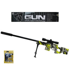 автомат стріляє гелевими кульками, мішень, приціл, в кул. 21х5х60см.  МН203В  (36/72)