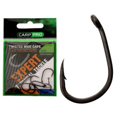гачки коропові Carp Pro Twisted Wide Gape BT Series №6, набір 7шт.  CPTWGT6