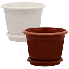 горщик для квітів d-30см. 11,5л. з підставкою (Юніпласт)
