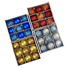 кульки ялинкові в кор. 6см. 9шт.  М47877  (9/576)