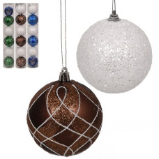 кульки ялинкові в колбі 8см. 6шт.  М47930  (6/216)