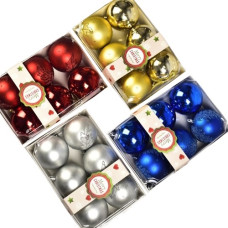 кульки ялинкові в кор. 8см. 6шт.  М47945  (6/216)