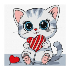 картина за номер. Ідейка 25х25см. дитяча "Солоденьке"  КНО6261