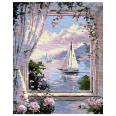 картина за номер. Ідейка 40х50см. "Чарівна гавань"  КНО6379