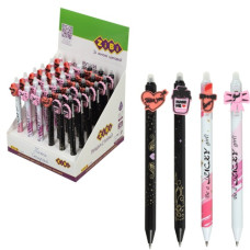 ручка Zibi Fashion "пиши-витирай" гелева автом. 0,5мм. синя  ZB.2215-99  (36/432/864)