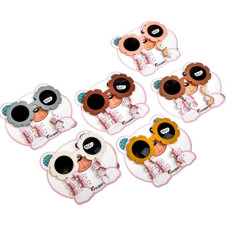 набір 2 шпильки + 2 гумки для волосся + сонцезахисні окуляри на бліст.  WW02190  (1/360)