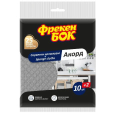 серветки для прибирання Фрекен Бок целюлозні Акорд Black 12шт.